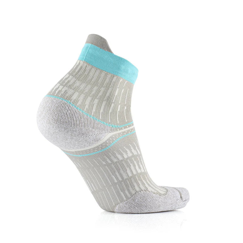 Running socks - Run Anatomic Comfort Ankle women grey/turquoise
