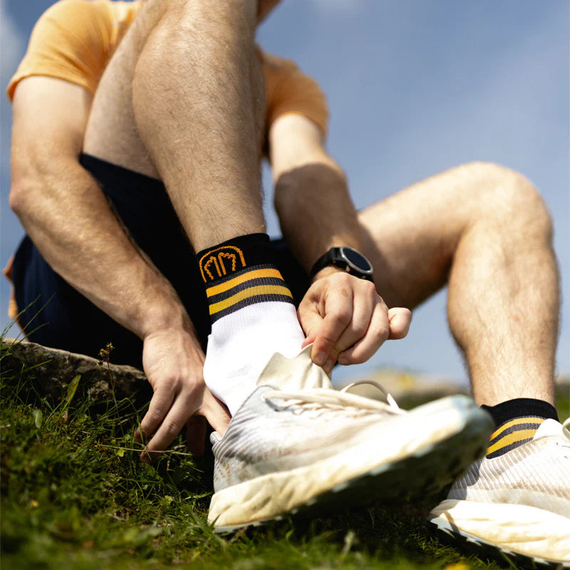 Running socks - Run Anatomic Light Ankle white/black