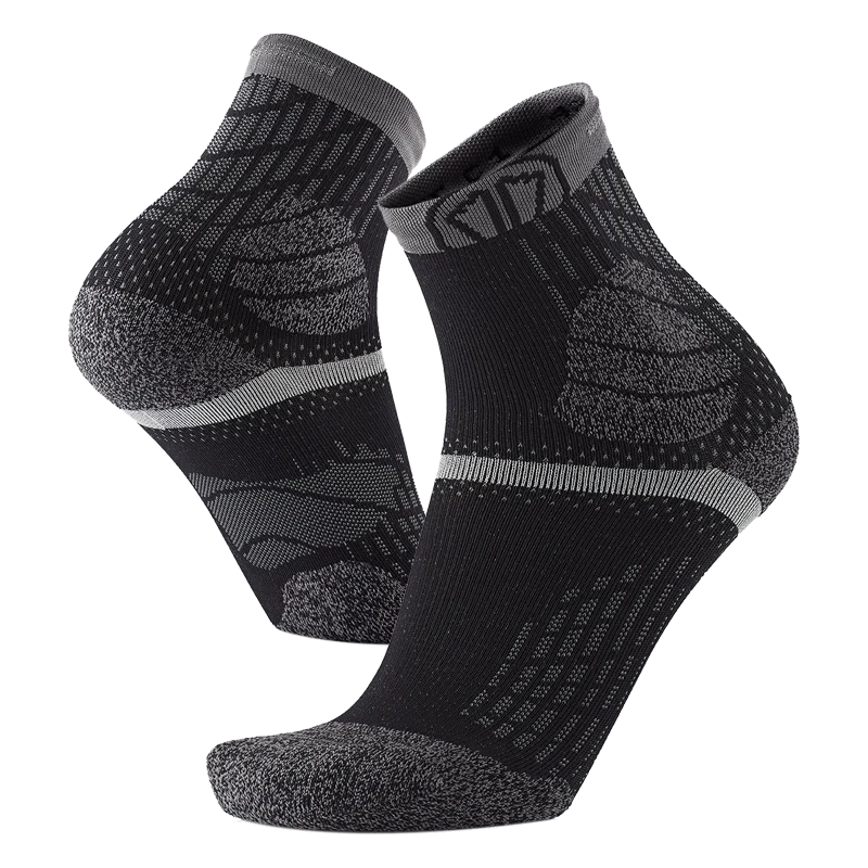 Trail running socks - Trail Protect black/grey