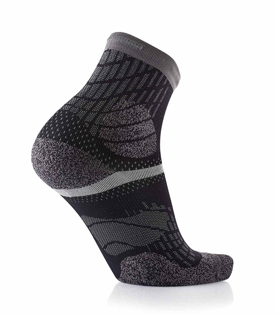 Trail running socks - Trail Protect black/grey