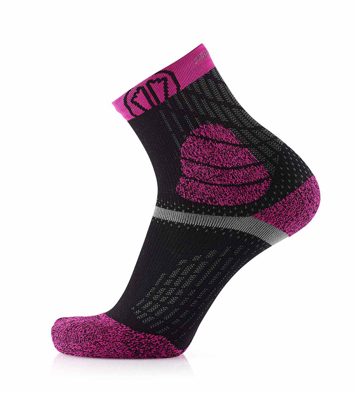 Trail running socks - Trail Protect pink/black