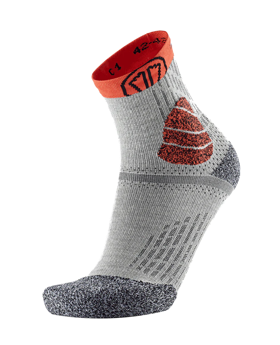 Trail running socks - Winter Trail Protect white/orange