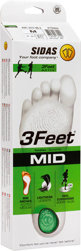3feet® activ' mid multisports insoles of Sidas for mid-arched feet 3feet® activ' mid multisports insoles of Sidas for mid-arched feet