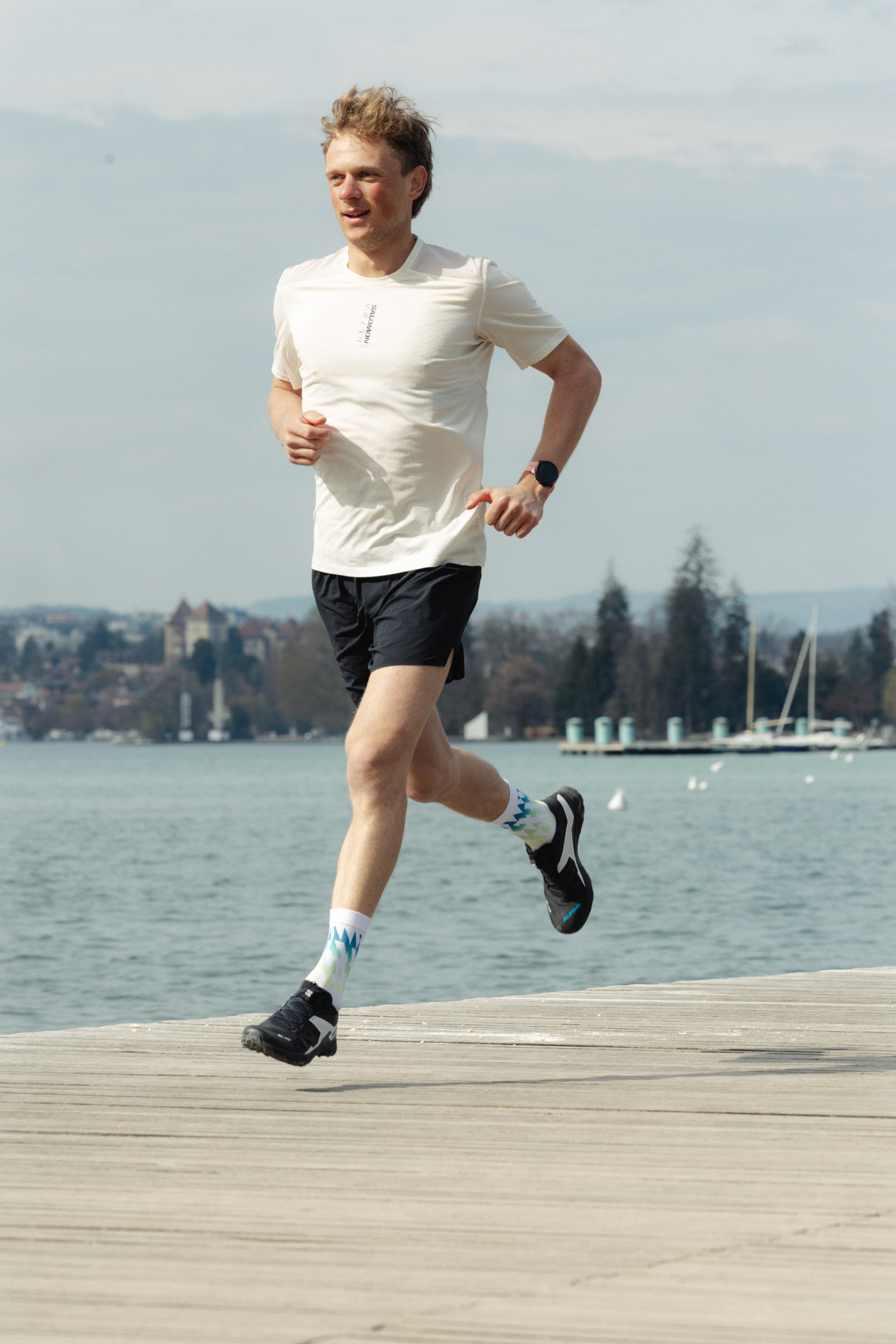 Running socks - Run Colors Geo Green/Blue