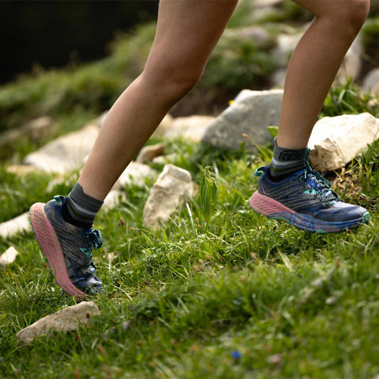 Running socks - Run Anatomic Light Ankle black/dark grey