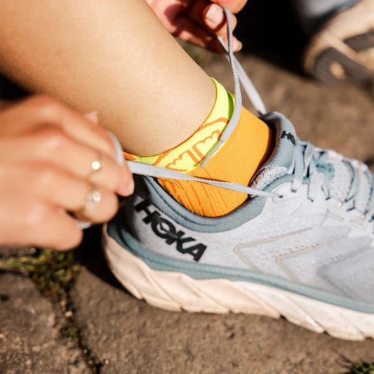 Running socks - Run Feel mango/yellow